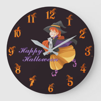 Grande Horloge Ronde Halloween