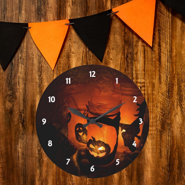 Grande Horloge Ronde Halloween Decoration Wall Clock (Halloween Decoration Wall Clock)