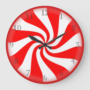 Grande Horloge Ronde Hard candy peppermint clock