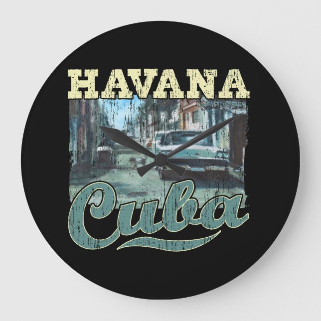 Grande Horloge Ronde Havana Cuba Graffiti Street Art - Love Habana (Recto)