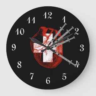 Grande Horloge Ronde Heart de Evil
