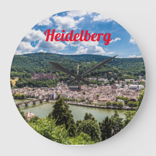Grande Horloge Ronde Heidelberg Neckar Panorama Allemagne