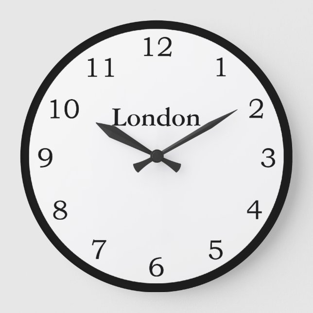 Grande Horloge Ronde Heure à Londres (Recto)