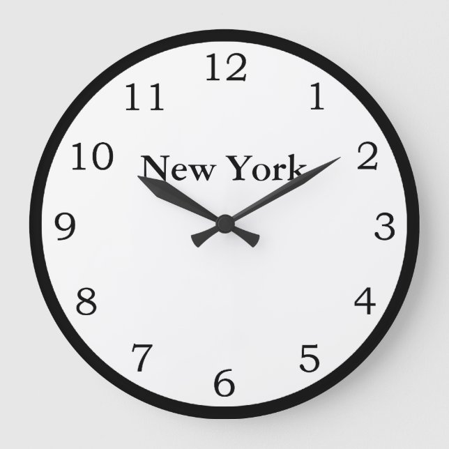 Grande Horloge Ronde Heure à New York (Recto)