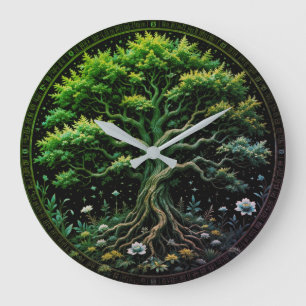Grande Horloge Ronde Heure de l'arborescence