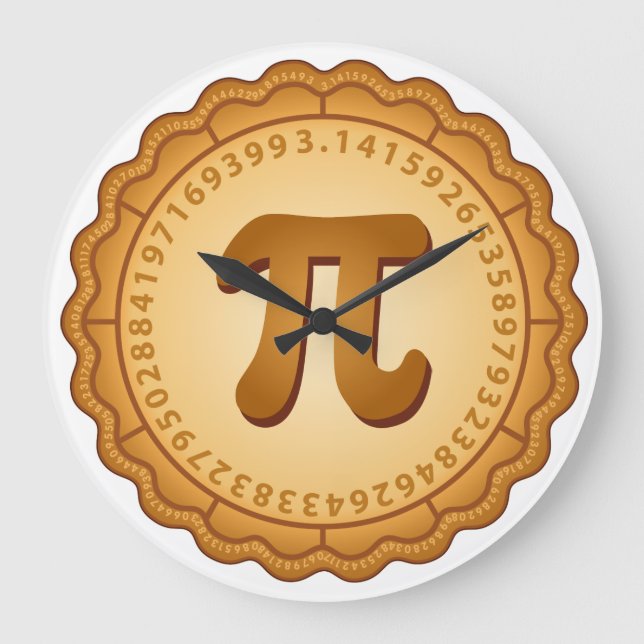 Grande Horloge Ronde Heure idéale pour Pi (Recto)