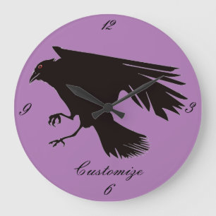 Grande Horloge Ronde Hippie Super Conception psychédélique Thunder_Cove