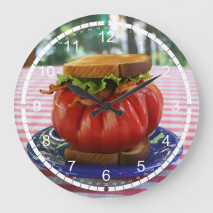 Grande Horloge Ronde Holy Tomato !
