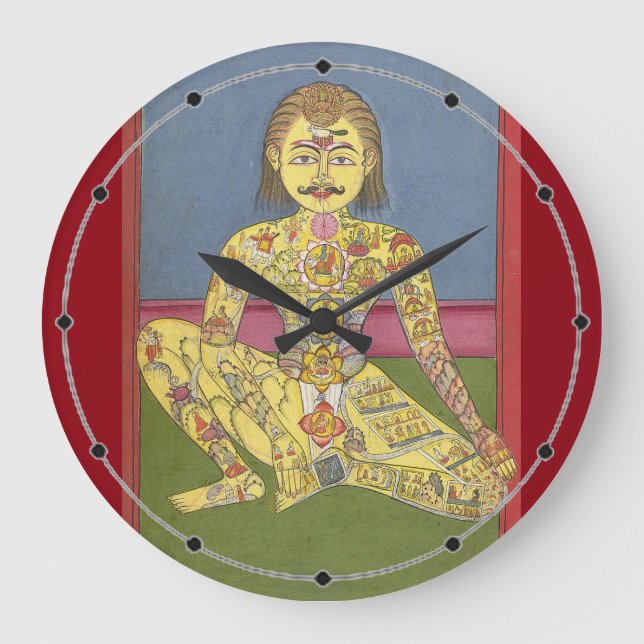 Grande Horloge Ronde Horaire Energy Yoga (Recto)