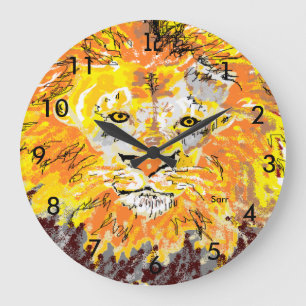 Grande Horloge Ronde Horloge/Lion