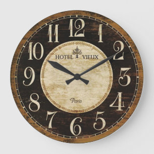 Grande Horloge Ronde Hôtel Clock