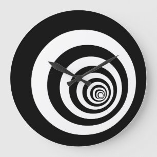 Grande Horloge Ronde Hypnotic Optical Illusion Concetric