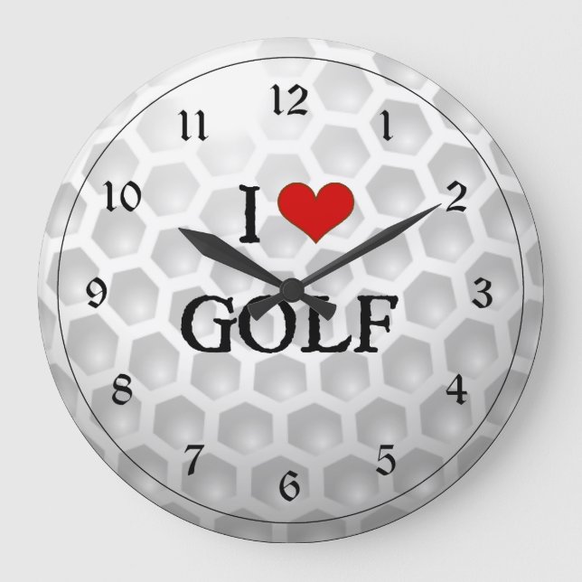 Grande Horloge Ronde I Love Golf (Recto)