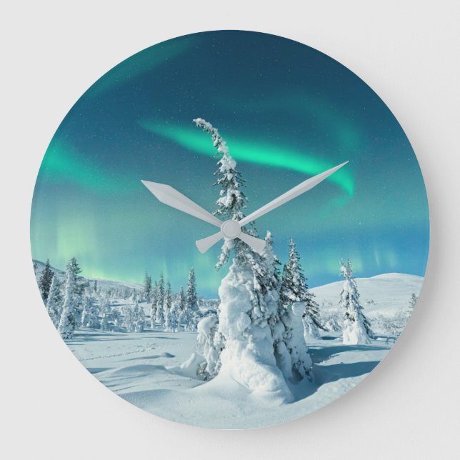 Grande Horloge Ronde Ice & Snow | Northern Lights, Lapland, Finland (Recto)