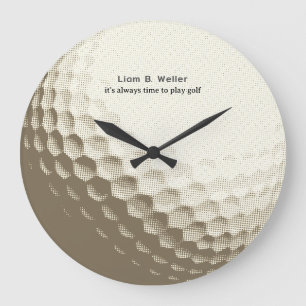 Grande Horloge Ronde Il est temps de jouer au golf