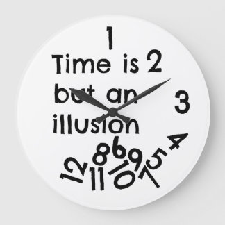 Grande Horloge Ronde Illusion de l'horloge