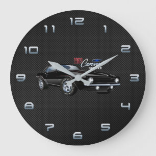 Grande Horloge Ronde Illustration de Camaro en 1969