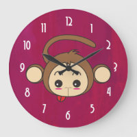 Illustration mignonne de singe de Kawaii