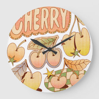 Grande Horloge Ronde Illustrations Cherry / Cherry