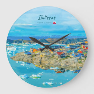 Grande Horloge Ronde Ilulissat, Groenland - Ville des Icebergs