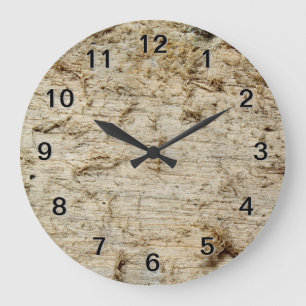 Grande Horloge Ronde Image de bois de flottage