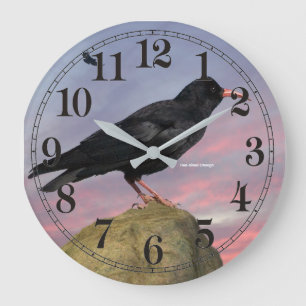 Grande Horloge Ronde image d'oiseau pour l'horloge ronde (grande) mural