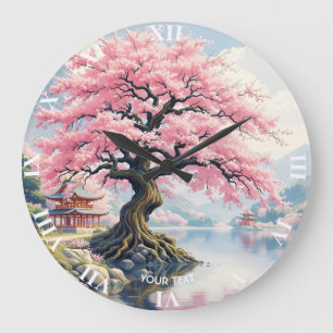 Grande Horloge Ronde Imaginaire Lac des Temples Sakura