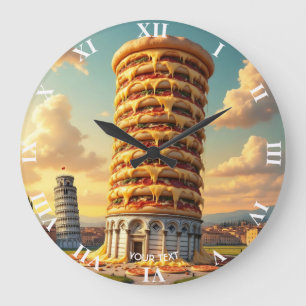 Grande Horloge Ronde Imaginaire Pise Pise Tour Pizza