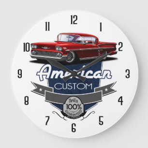 Grande Horloge Ronde Impala fait sur commande américain