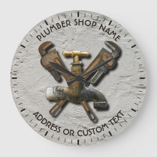Grande Horloge Ronde Ingénieur des égouts en plomberie