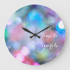 Grande Horloge Ronde Inspational Time To Sparkle Wall Clock