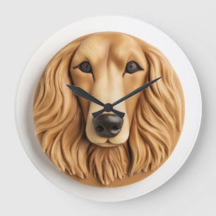 Grande Horloge Ronde Inspiré de la 3D de Hound afghane