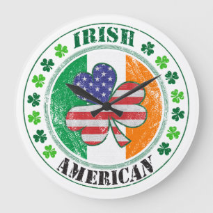 Grande Horloge Ronde Irlandais Américain