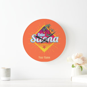 Grande Horloge Ronde Isla Saona Caraïbes République dominicaine Retro