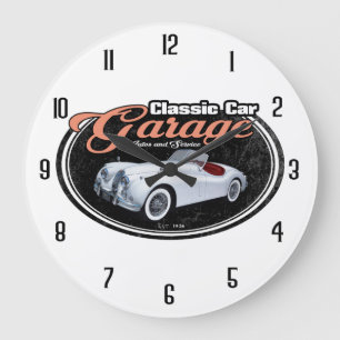 Grande Horloge Ronde Jag de garage classique