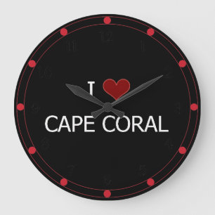 Grande Horloge Ronde J'aime Cape Coral