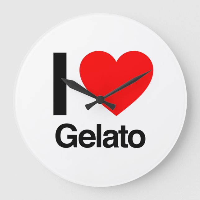 Grande Horloge Ronde j'aime la gelée (Recto)
