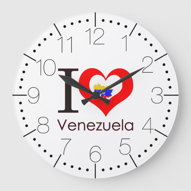 Grande Horloge Ronde J'aime le Venezuela (Recto)