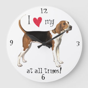 Grande Horloge Ronde J'aime mon marcheur de Treeing