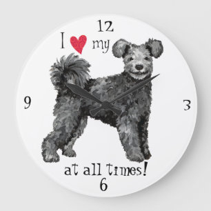 Grande Horloge Ronde J'aime mon Pumi