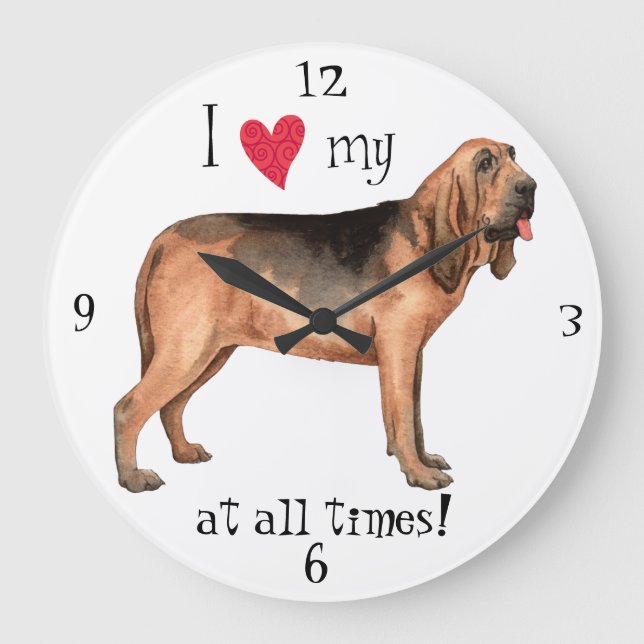 Grande Horloge Ronde J'aime mon sang (Recto)