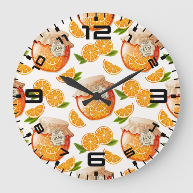 Grande Horloge Ronde Jam orange (Recto)