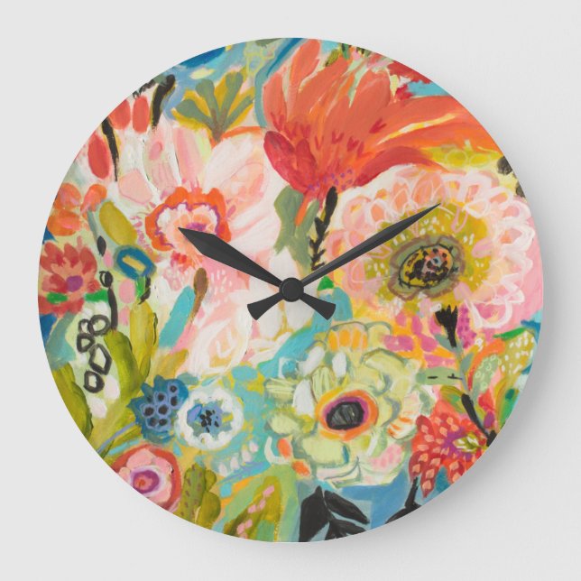 Grande Horloge Ronde Jardin secret Floral III (Recto)