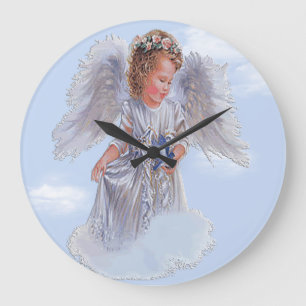 Grande Horloge Ronde Je crois aux anges