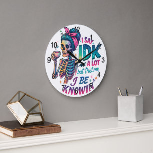 Grande Horloge Ronde Je Dis À IDK Beaucoup...