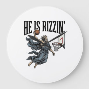 Grande Horloge Ronde Jésus Appelle l'Écran du Téléphone Chrétien Vecteu