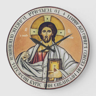 Grande Horloge Ronde Jésus Christ Pantocrateur dôme de l'Eglise