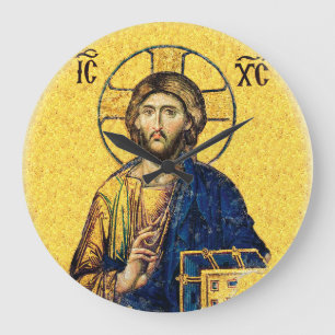 Grande Horloge Ronde Jésus-Christ Pantocrator