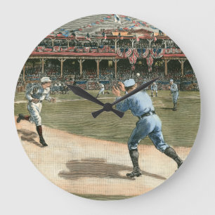 Grande Horloge Ronde Jeu de baseball 1886 de ligue nationale