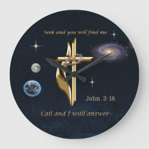 Grande Horloge Ronde John 3:16    
